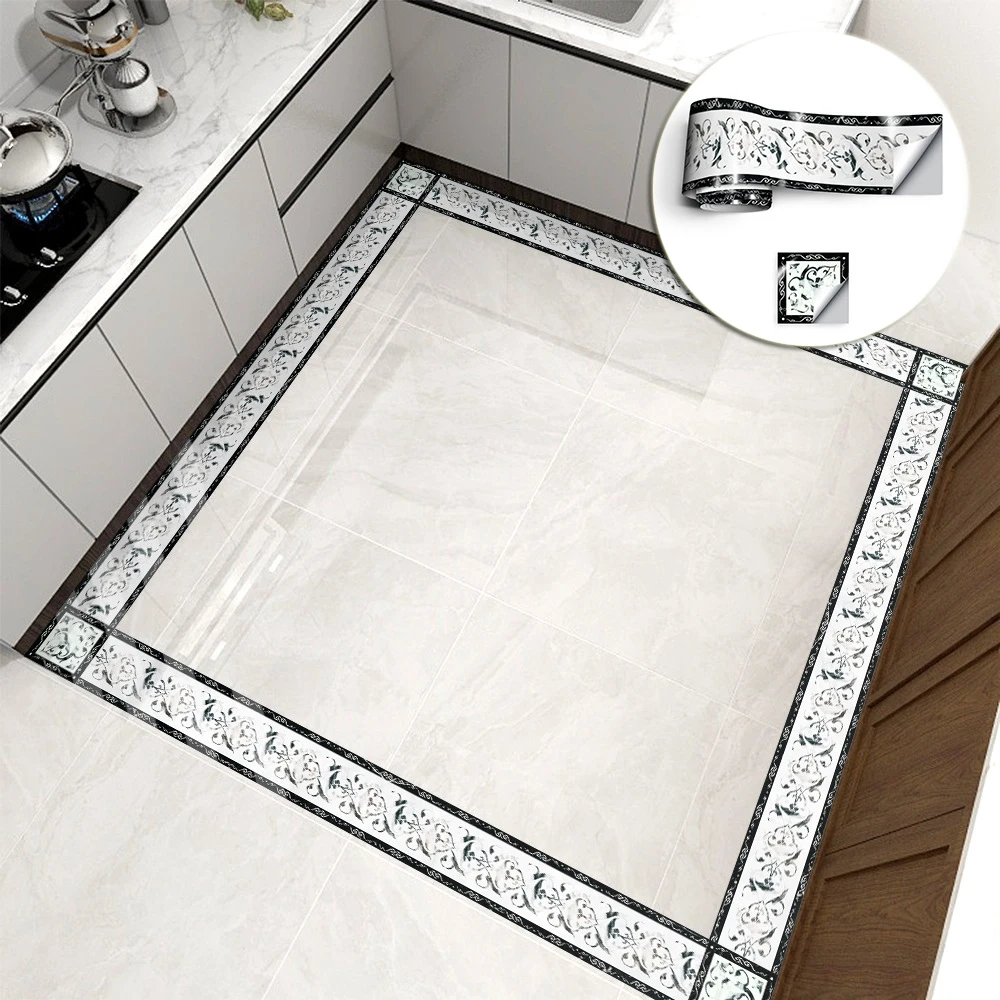 Euro Self-Adhesive Tile Stickers PVC Waterproof Wear-resistant Floor Sticker Waistline Deco Sticker Tile Seam Line Stickers
Euro Self-Adhesive Tile Stickers PVC Waterproof Wear-resistant Floor Sticker Waistline Deco Sticker Tile Seam Line Stickers