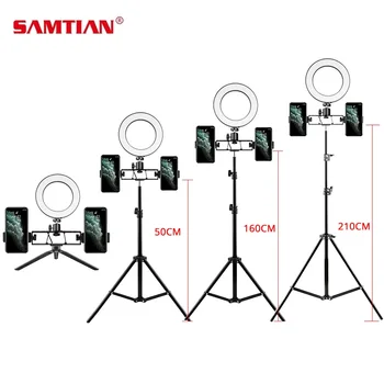 Samtian Selfie Ring Light 6 inch ring lamp Phone holder with Tripod Stand for Desktop Studio Ring Lamps video LED Light Youtube
Samtian Selfie Ring Light 6 inch ring lamp Phone holder with Tripod Stand for Desktop Studio Ring Lamps video LED Light Youtube