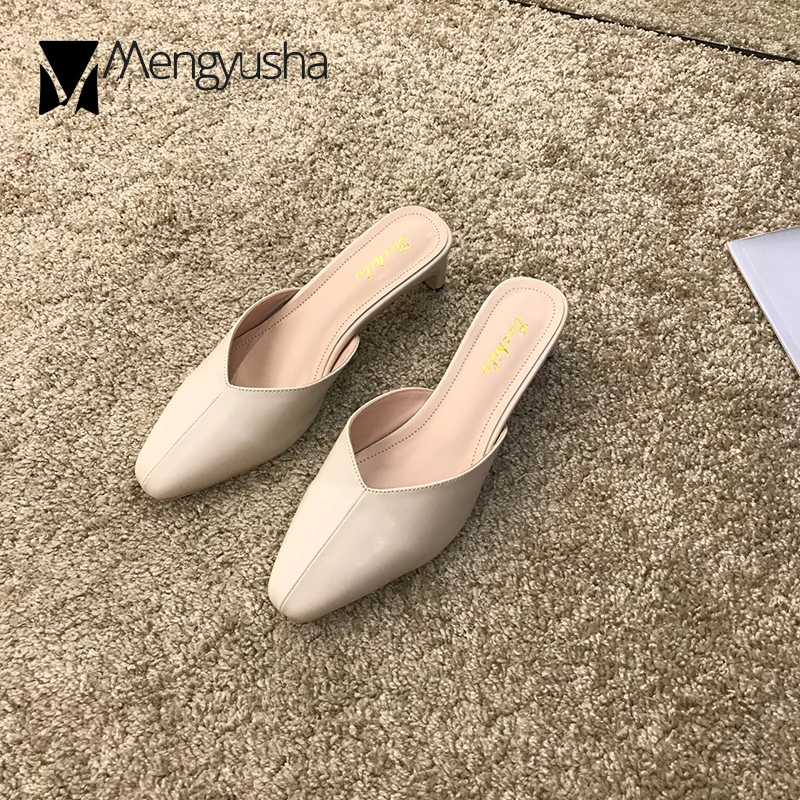 thin heel mules slides brief solid close toe shallow sewing slippers women summer outside slingback slip on flip flops chaussure
thin heel mules slides brief solid close toe shallow sewing slippers women summer outside slingback slip on flip flops chaussure