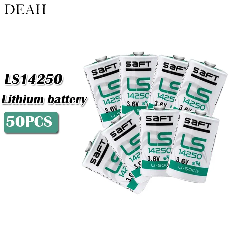 50pcs 3.6V SAFT 14250 LS14250 1/2 AA 1/2AA primary battery LS14250 for meter Electronic equipment PLC lithium battery
50pcs 3.6V SAFT 14250 LS14250 1/2 AA 1/2AA primary battery LS14250 for meter Electronic equipment PLC lithium battery