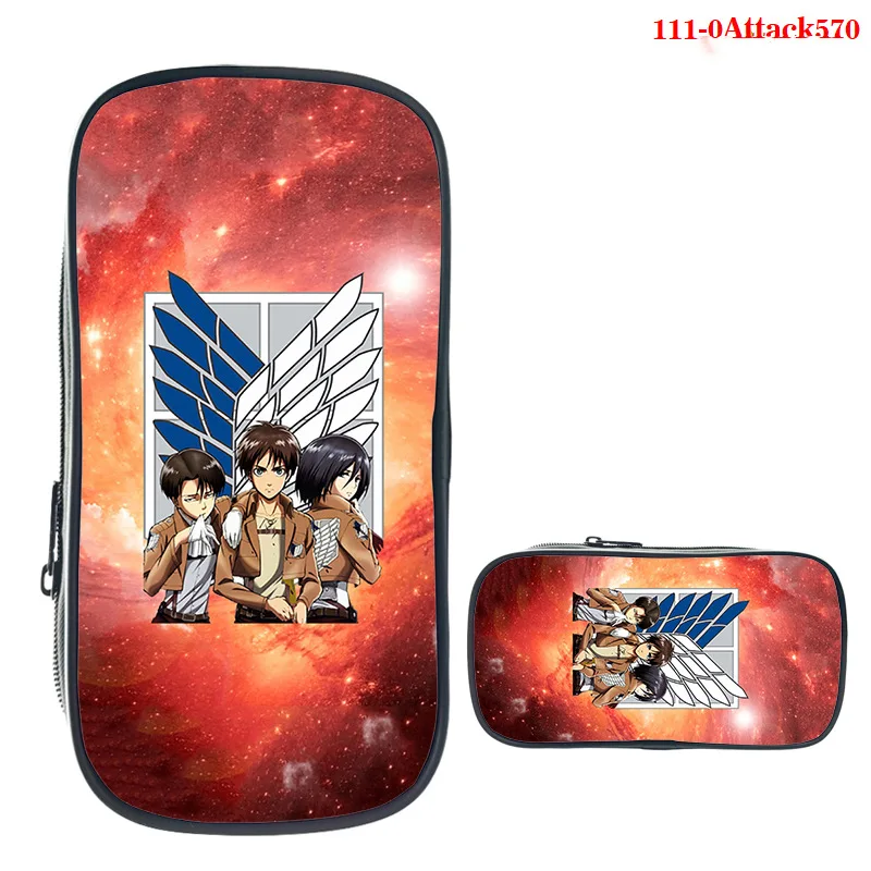Anime Attack on Titan Pencil Case Cosmetic Cases Students Cartoon Pencil Bag Zipper Pen Bag School Supplies 3D Stationery Bags
Anime Attack on Titan Pencil Case Cosmetic Cases Students Cartoon Pencil Bag Zipper Pen Bag School Supplies 3D Stationery Bags
