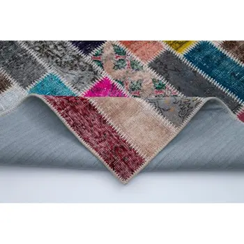 187x250 Cm Multicolor Handmade Modern Patchwork Rug-6x8 Ft
187x250 Cm Multicolor Handmade Modern Patchwork Rug-6x8 Ft