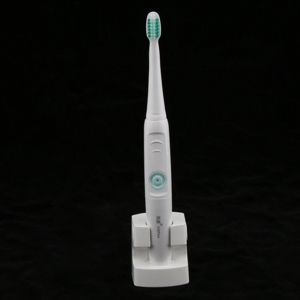US Plug Electric Rechargeable Power Toothbrush 3 Brush Heads Replacement for Plaque Control Gum Massage US Plug Electric Rechargeable Power Toothbrush 3 Brush Heads Replacement for Plaque Control Gum Massage