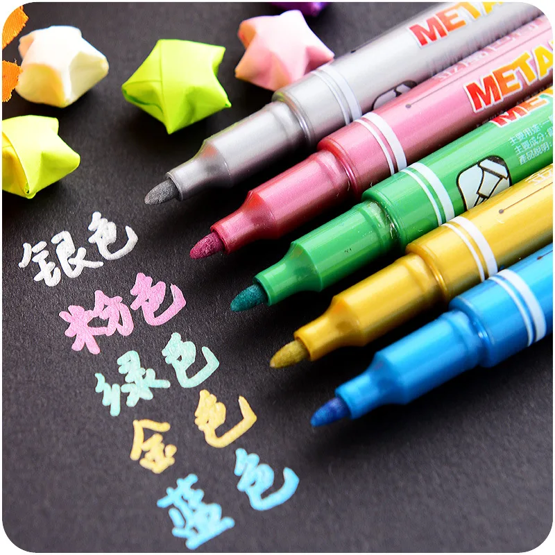 5pcs Metallic Multi Color Marker Pen Drawing Painting Exquisite Durable Kids Gift Stationery Office School Students Supply H6553
5pcs Metallic Multi Color Marker Pen Drawing Painting Exquisite Durable Kids Gift Stationery Office School Students Supply H6553
