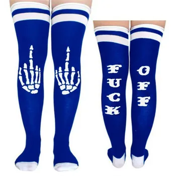 3 Pairs Women Harujuku Over-knee Stockings Striped Knee High Socks Novelty Letter Print Thigh High Stockings Cosplay Stockings
3 Pairs Women Harujuku Over-knee Stockings Striped Knee High Socks Novelty Letter Print Thigh High Stockings Cosplay Stockings