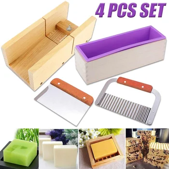 NEW 4Pcs/Set Soap Making Tools Kit, Wooden Soap Cutting Mould + 2pcs Soap Cutter + Silicone Soap Making Loaf Mould
NEW 4Pcs/Set Soap Making Tools Kit, Wooden Soap Cutting Mould + 2pcs Soap Cutter + Silicone Soap Making Loaf Mould