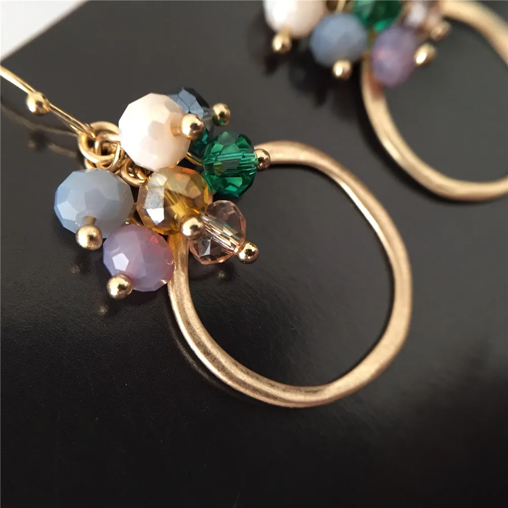 Casual Multi Color Bead Hanging With Circle Drop Earrings For Women Casual Dinner Party Decoration Ear Accessories
Casual Multi Color Bead Hanging With Circle Drop Earrings For Women Casual Dinner Party Decoration Ear Accessories