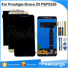 5.3 "tela de toque para prestigio graça z5 psp5530 duo psp5530 psp3533 tela lcd com montagem da tela toque(China)
