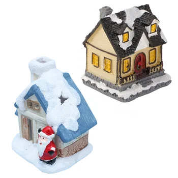 2Pcs Xmas Luminous House Xmas Mini Santa House Chic Delicate Mini Cartoon House Desktop Adornment Resin Desktop Ornament for Chr
2Pcs Xmas Luminous House Xmas Mini Santa House Chic Delicate Mini Cartoon House Desktop Adornment Resin Desktop Ornament for Chr