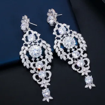 Aglover New Cubic Zirconia Elegant Luxury Tassel Drop Earrings Gold Silver Colour For Woman Wedding Jewelry Wife Couple Gift
Aglover New Cubic Zirconia Elegant Luxury Tassel Drop Earrings Gold Silver Colour For Woman Wedding Jewelry Wife Couple Gift