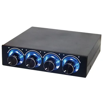 4 Channel Computer CPU Fan Speed & Temperature Controller Heat Reducing with 3.5'' Floppy Drive Interface for PC with Blue LED
4 Channel Computer CPU Fan Speed & Temperature Controller Heat Reducing with 3.5'' Floppy Drive Interface for PC with Blue LED