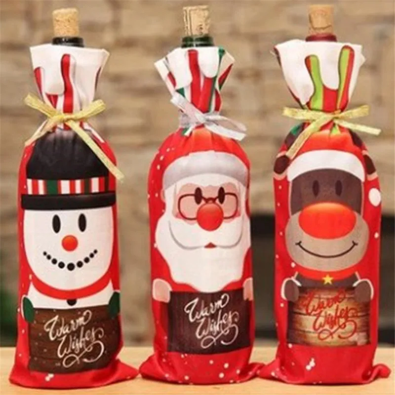 Christmas Decorations for Home Santa Claus Wine Bottle Cover Snowman Stocking Gift Holders Xmas Navidad Decor New Year
Christmas Decorations for Home Santa Claus Wine Bottle Cover Snowman Stocking Gift Holders Xmas Navidad Decor New Year