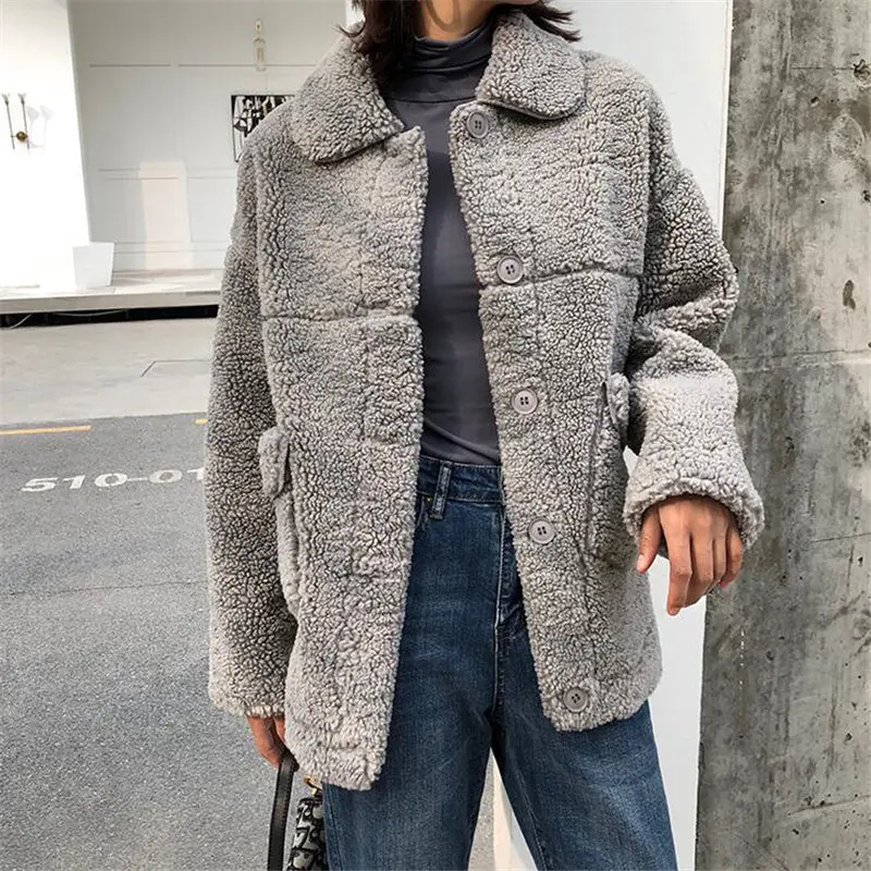 HziriP Winter Thick Vintage Casual Stylish Warm Fashion Women Simple Soft Lambswool High Street Loose Brief All-Match Coats
HziriP Winter Thick Vintage Casual Stylish Warm Fashion Women Simple Soft Lambswool High Street Loose Brief All-Match Coats