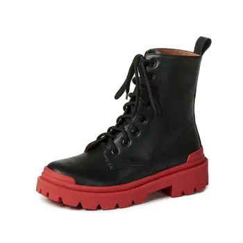 Genuine Leather Punk Motorcycle Boots Female Ankle Boots Chelsea Boots Autumn Winter Night Club Shoes Woman Short Boots 
Genuine Leather Punk Motorcycle Boots Female Ankle Boots Chelsea Boots Autumn Winter Night Club Shoes Woman Short Boots