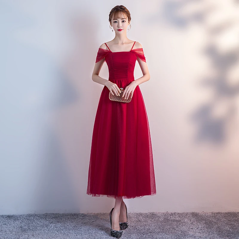 Women Dress Red for Bridemaide Plus Size Tulle Dress Elegant Tea-Length Vestido Azul Marino New Years Eve Dress Sexy Prom Party
Women Dress Red for Bridemaide Plus Size Tulle Dress Elegant Tea-Length Vestido Azul Marino New Years Eve Dress Sexy Prom Party