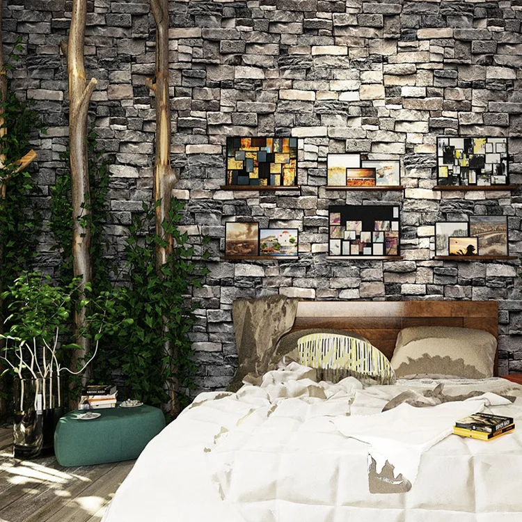 Wallpaper PVC retro 3D stereo imitation stone texture wallpaper decoration bedroom TV wall living room wallpaper 53cm x 9.5 m 12 Mallzona Hf2c78f31b46f4781a232a7c841e6e0fci Wallpaper PVC retro 3D stereo imitation stone texture wallpaper decoration bedroom TV wall living room wallpaper 53cm x 9.5 m Mallzona