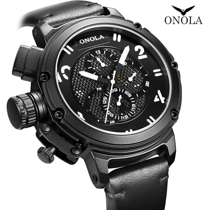 Large dial ONOLA luxury fashion business automatic mechanical watch week display waterproof leather strap men's watch Relogio
Large dial ONOLA luxury fashion business automatic mechanical watch week display waterproof leather strap men's watch Relogio