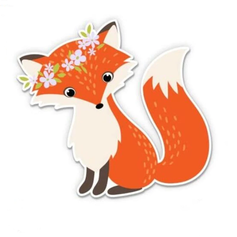 DAWASARU Cute Fox and Flower Wreath Vinyl Sticker Waterproof Decal Decoration Car Cover Scratch Car Sticker Creative 18 * 20cm
DAWASARU Cute Fox and Flower Wreath Vinyl Sticker Waterproof Decal Decoration Car Cover Scratch Car Sticker Creative 18 * 20cm