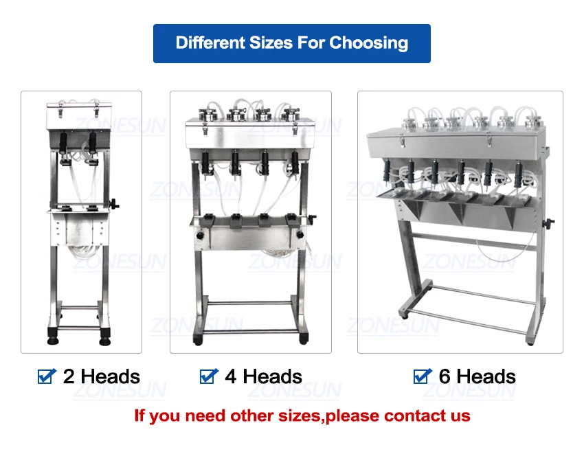 ZONESUN Vacuum Liquid Perfume Filling Machine Milk Water Eyewash Cosmetics Beverage Filler Bottle Filling Equipment