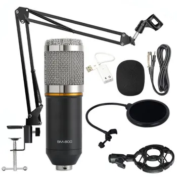 Microfone BM 800 Studio Microphone Professional Microfone BM800 Condenser Sound Recording Microphone For computer
Microfone BM 800 Studio Microphone Professional Microfone BM800 Condenser Sound Recording Microphone For computer