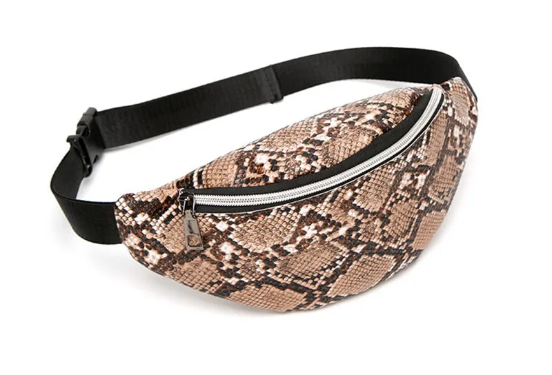 2020 New Snake Pattern Ladies Waterproof Waist Bag PU Leather Messenger Bag Running Sports Chest Bag Travel Organizer 2020 New Snake Pattern Ladies Waterproof Waist Bag PU Leather Messenger Bag Running Sports Chest Bag Travel Organizer