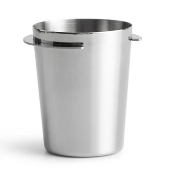 Stainless Steel Dosing Cup Coffee Sniffing Mug Powder Feeder for 58mm Espresso Machine Portafilter Coffee Tamper, Silver
Stainless Steel Dosing Cup Coffee Sniffing Mug Powder Feeder for 58mm Espresso Machine Portafilter Coffee Tamper, Silver
