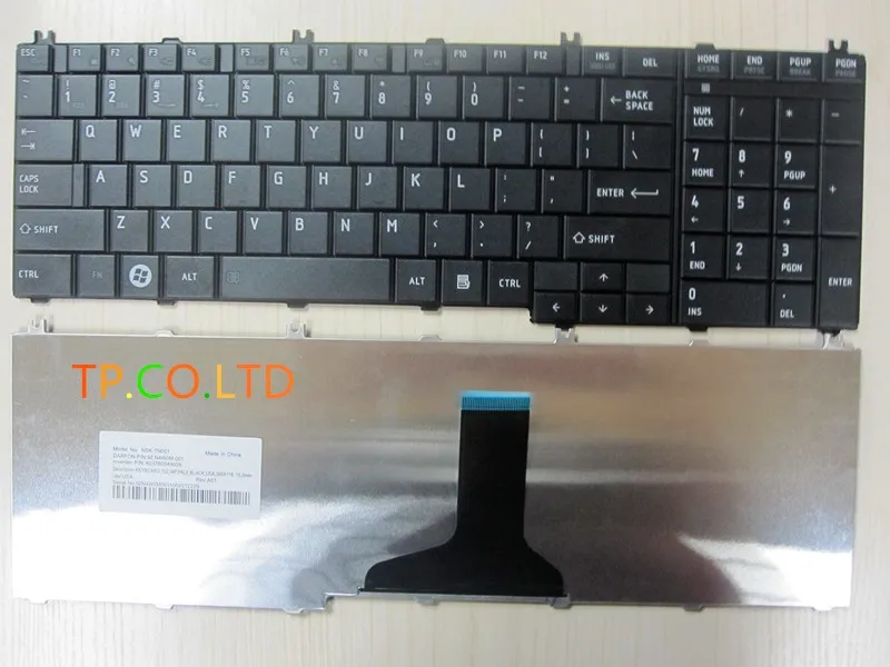 

Новая клавиатура для Toshiba Satellite C650 C655 C655D C660 C670 L650 L655 L670 L675 L750 L755, черная клавиатура для США