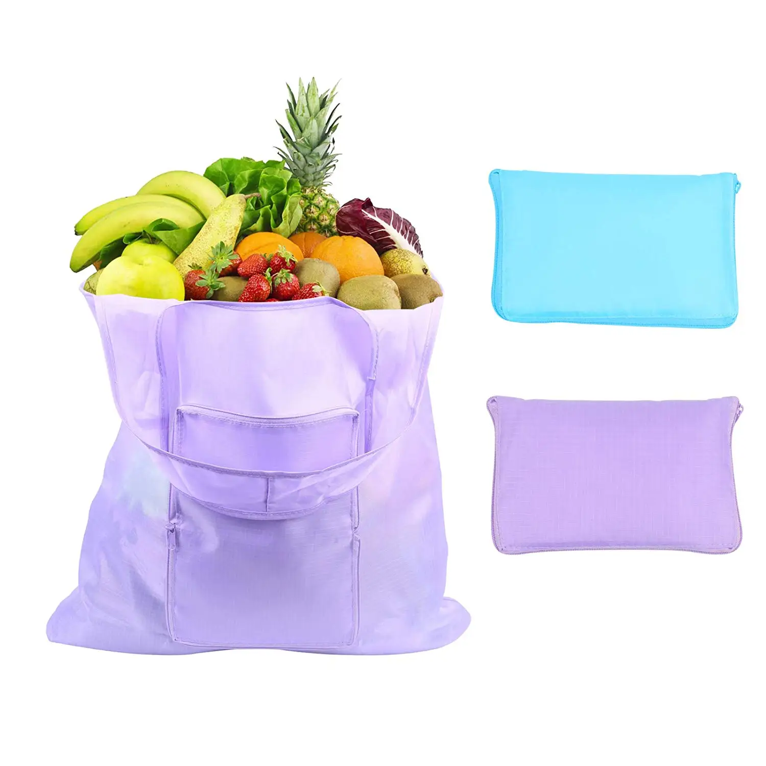 2pcs Large Capacity Tote Bags Eco-Friendly Ripstop Polyester Shoulder Grocery Pouch Fits in Pocket Lightweight for Shopping
2pcs Large Capacity Tote Bags Eco-Friendly Ripstop Polyester Shoulder Grocery Pouch Fits in Pocket Lightweight for Shopping