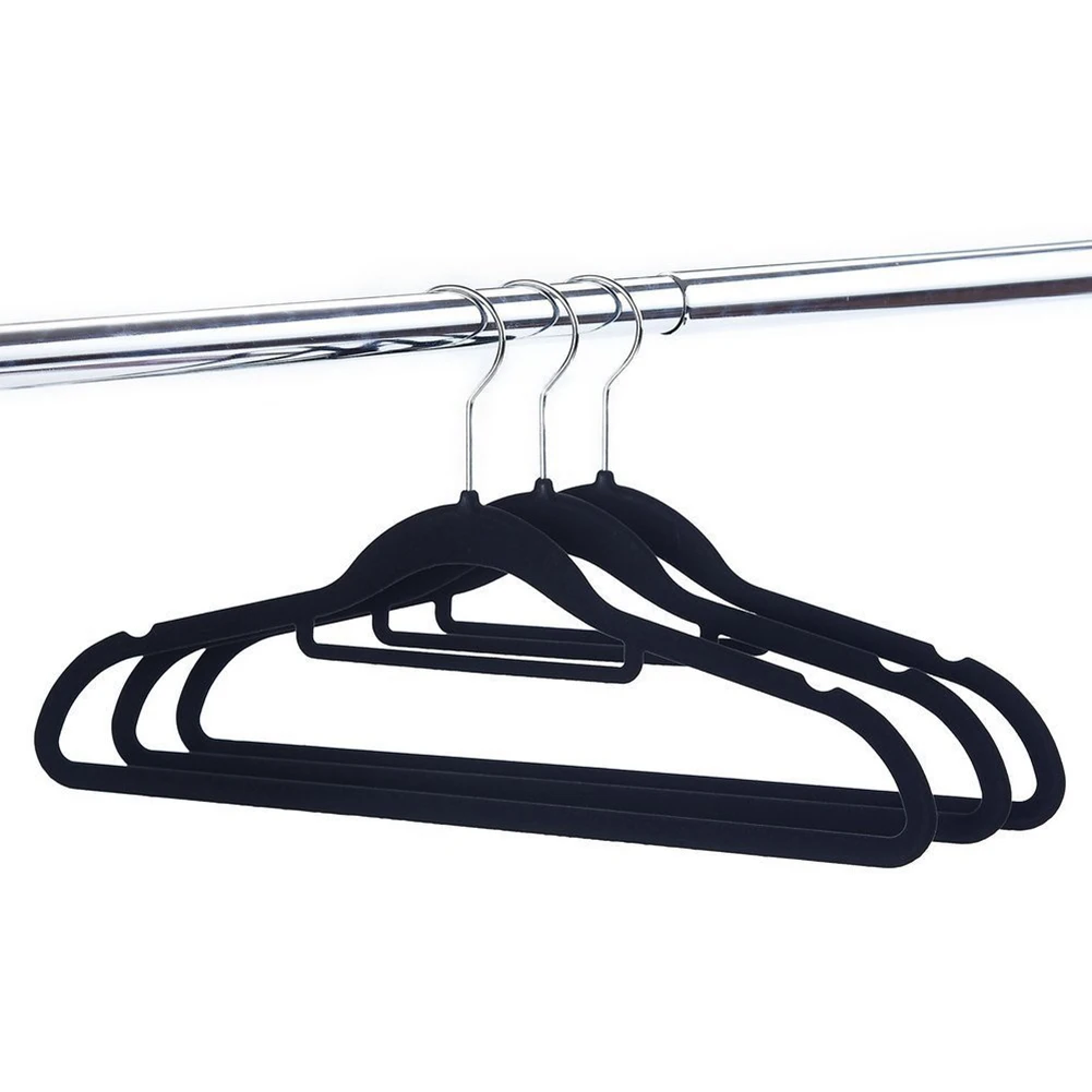 Pack of 10 Non-Slip Ultra-Thin 360 Degree Swivel Flocked Adult Clothes Hangers with Tie Bar, Notched Shoulders multi-color
Pack of 10 Non-Slip Ultra-Thin 360 Degree Swivel Flocked Adult Clothes Hangers with Tie Bar, Notched Shoulders multi-color