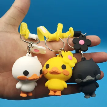 Cartoon Duck Keychain PVC Soft Silcone Silicone 3D Duckling Mobile Phone Pendant Key Chain
Cartoon Duck Keychain PVC Soft Silcone Silicone 3D Duckling Mobile Phone Pendant Key Chain