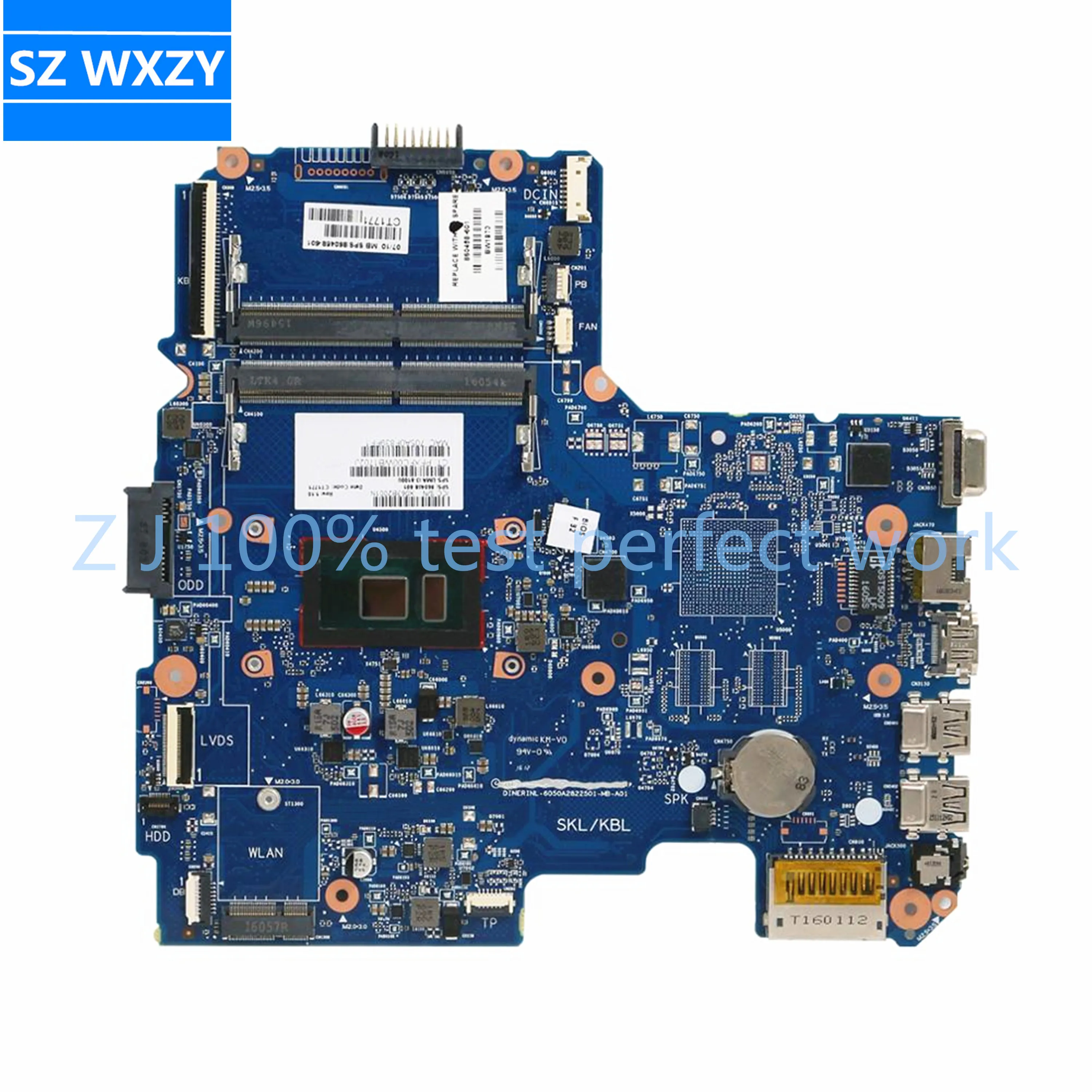 Для HP 14-AM серия материнская плата для ноутбука с i3-6100u CPU 860458-601 860458-501 DDR4 6050A2822501-MB 100%