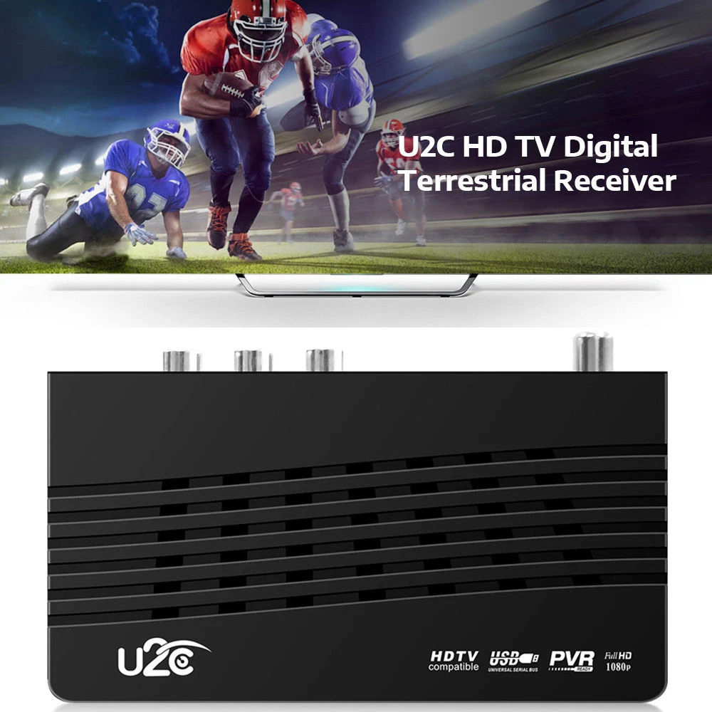 

U2C DVB-T2 HD Receiver HD 1080P Digital TV Receiver PVR Smart TV Box H.264 For Watching TV Game