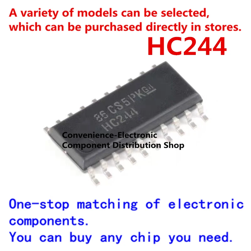 5PCS/PACK HC244 SN74HC244N SMD 74HC244D SOP 5.2MM SN74HC244NSR SOP-20 tri-state output octal buffer and line driver 
5PCS/PACK HC244 SN74HC244N SMD 74HC244D SOP 5.2MM SN74HC244NSR SOP-20 tri-state output octal buffer and line driver