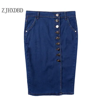 2020 Women's Sexy Package Hip Skirt Single-Breasted Fashion Commuter Skirt Women's Knee-length Casual Autumn Skirt Blue Clothes 
2020 Women's Sexy Package Hip Skirt Single-Breasted Fashion Commuter Skirt Women's Knee-length Casual Autumn Skirt Blue Clothes
