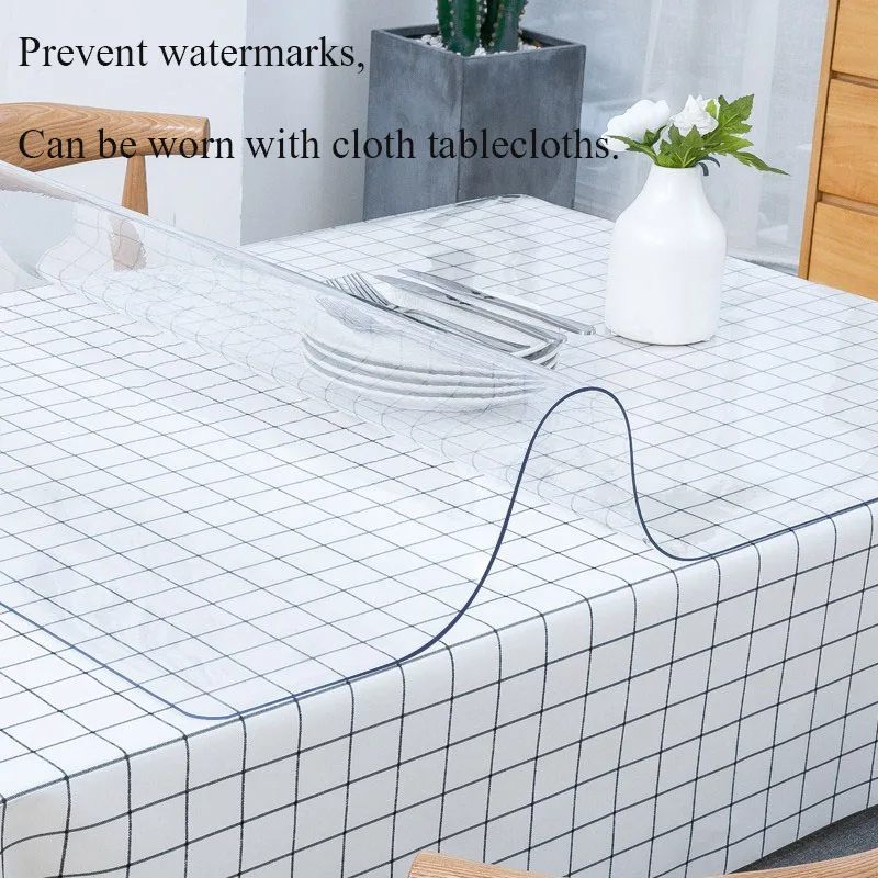 Transparent matte pvc soft glass tablecloth waterproof and oil-proof tea table mat crystal soft board
Transparent matte pvc soft glass tablecloth waterproof and oil-proof tea table mat crystal soft board