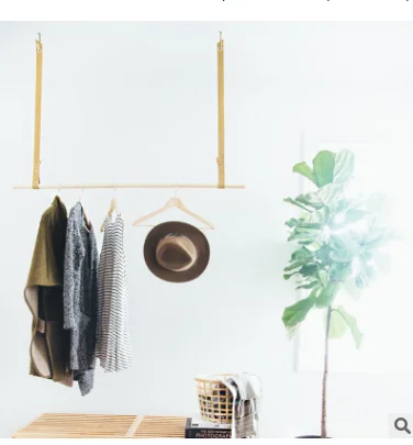 Creative leather solid wood hanger clothing store clothes hanger display rack roof hanger
Creative leather solid wood hanger clothing store clothes hanger display rack roof hanger