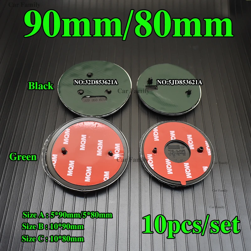 90mm 80mm Hood Front Emblem Trunk Boot Rear Sticker Covers 9CM 8CM 9 Colors for Skoda 32D853621A 5JD853621A 
90mm 80mm Hood Front Emblem Trunk Boot Rear Sticker Covers 9CM 8CM 9 Colors for Skoda 32D853621A 5JD853621A