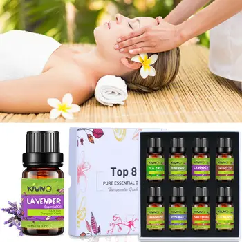 KIUNO 10ML 8pcs Pure Essential Oils Gift Set Humidifier Aromatherapy Tea Tree Lavender Peppermint Lemon Orange Frankincense Oil
KIUNO 10ML 8pcs Pure Essential Oils Gift Set Humidifier Aromatherapy Tea Tree Lavender Peppermint Lemon Orange Frankincense Oil