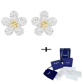 SWA Exquisite Simple Crystal Flowers Small Fresh Pierced Earrings Elegant Simple Ladies Jewelry For Girlfriend Birthday Gift
SWA Exquisite Simple Crystal Flowers Small Fresh Pierced Earrings Elegant Simple Ladies Jewelry For Girlfriend Birthday Gift