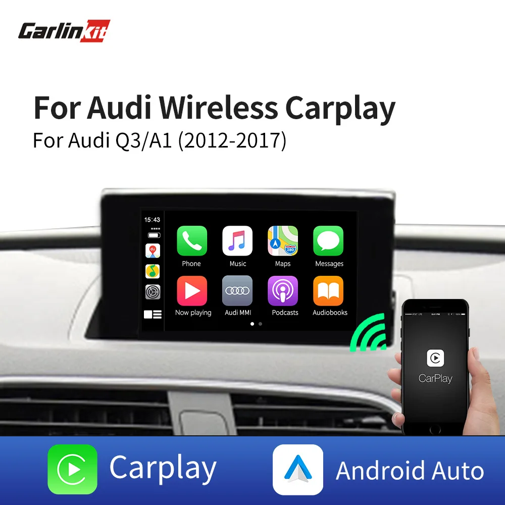 Carlinkit Wireless Carplay Decoder For Audi Q3/A1 2012-2019 Original Multimedia Interface Apple CarPlay&Android Auto Mirrorlink
Carlinkit Wireless Carplay Decoder For Audi Q3/A1 2012-2019 Original Multimedia Interface Apple CarPlay&Android Auto Mirrorlink