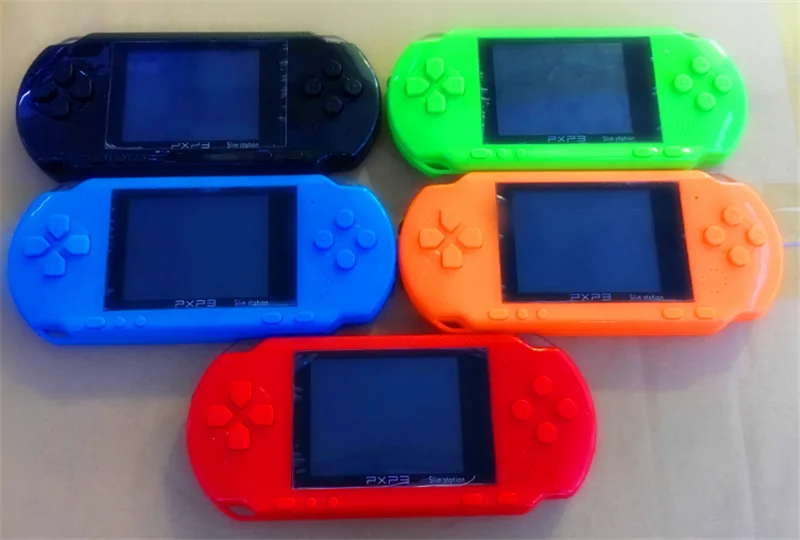 NEW 16 Bit PXP3 Handheld Game Player Video Game Console with AV Cable Support TV-out 2 Game Cards PXP 3 Slim Station Classic
NEW 16 Bit PXP3 Handheld Game Player Video Game Console with AV Cable Support TV-out 2 Game Cards PXP 3 Slim Station Classic