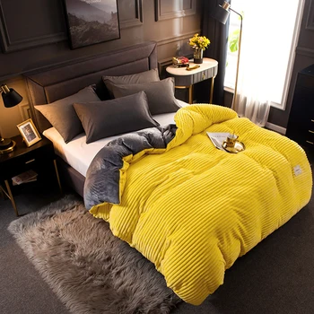 New Winter Soft Warm Double-sided Coral Fleece Velvet Quilt Bed Cover Flannel Thickening Warm Duvet Cover Bedding Set
New Winter Soft Warm Double-sided Coral Fleece Velvet Quilt Bed Cover Flannel Thickening Warm Duvet Cover Bedding Set