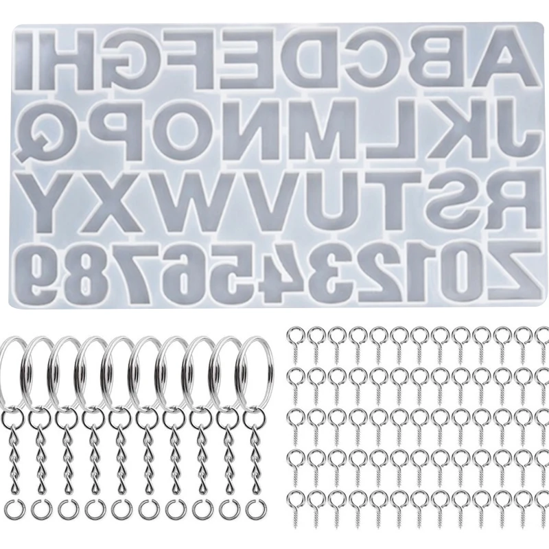 1 Set DIY Alphabet Letter Number Keychain Pendant Silicone Mould Crafts Jewelry Making Tool Crystal Epoxy Resin Mold
1 Set DIY Alphabet Letter Number Keychain Pendant Silicone Mould Crafts Jewelry Making Tool Crystal Epoxy Resin Mold