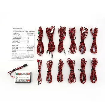 12 LEDs RC Lighting System Kit Simulation Flashing Lights With Control Box RC Accessories For RC Airplane Helicopter
12 LEDs RC Lighting System Kit Simulation Flashing Lights With Control Box RC Accessories For RC Airplane Helicopter