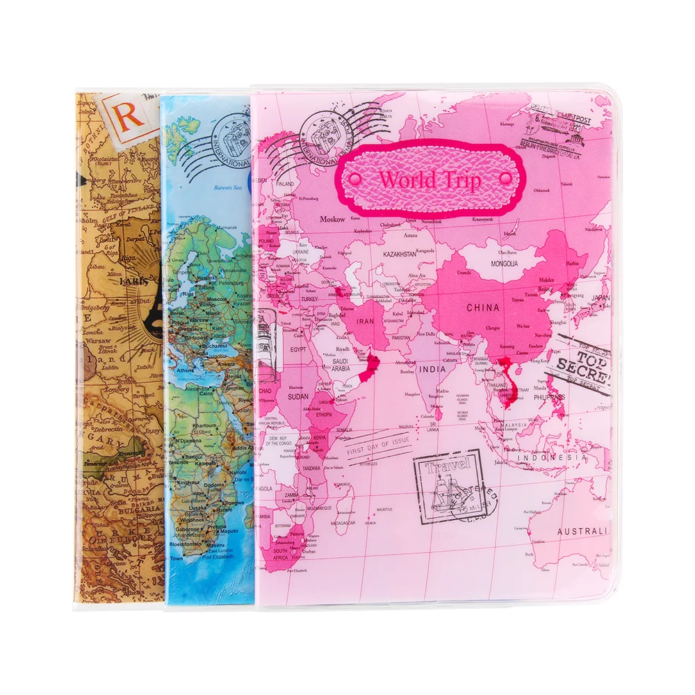 1PC Hot Unise PVC Travel Passport Cover Case World Map Cover Holder Passport Holder Ticket Documents Folder Protectors Bag
1PC Hot Unise PVC Travel Passport Cover Case World Map Cover Holder Passport Holder Ticket Documents Folder Protectors Bag