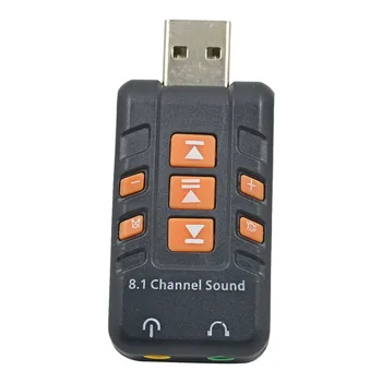 TISHRIC External USB Sound Card 8.1 Channel sound With 3.5mm Audio Headset Microphone Jack Soundcard For Laptop PC Audio adapter
TISHRIC External USB Sound Card 8.1 Channel sound With 3.5mm Audio Headset Microphone Jack Soundcard For Laptop PC Audio adapter