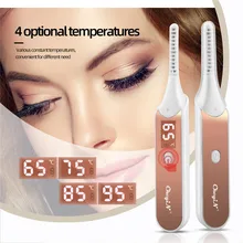 Fast Heating Electric Eyelash Curler Temperature Adjustable Eyelash Curling Roller Natural Make Up Lashes Curl Pen LED Display
Fast Heating Electric Eyelash Curler Temperature Adjustable Eyelash Curling Roller Natural Make Up Lashes Curl Pen LED Display
