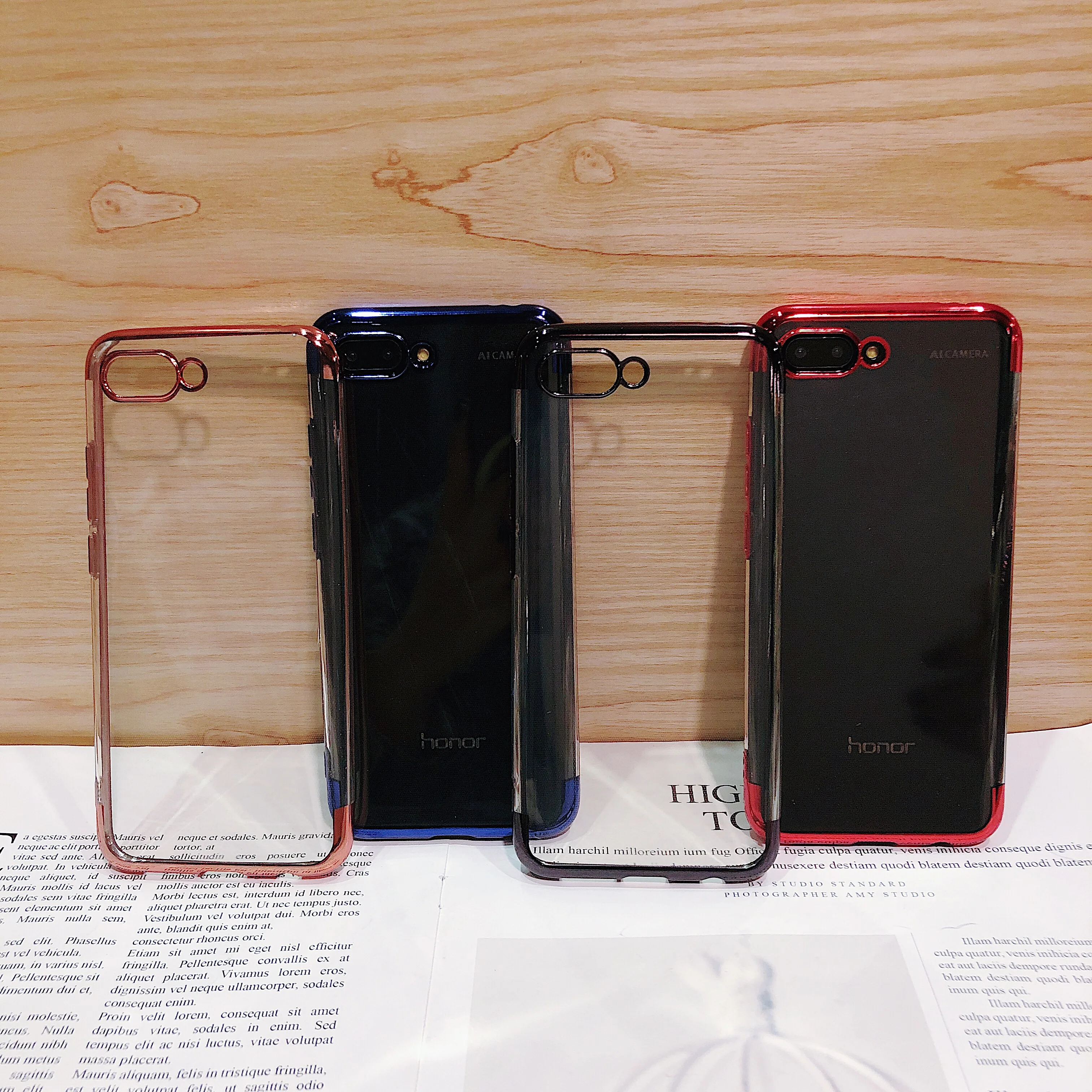 Colorful Transparent Silicone Frame Phone Case For P9plus lite P10 lite plus P20 pro lite P30 pro Soft TPU Protection Back Cover
Colorful Transparent Silicone Frame Phone Case For P9plus lite P10 lite plus P20 pro lite P30 pro Soft TPU Protection Back Cover