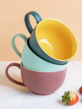 Ezicok Breakfast Cup Japanese Simple Soup Cups Household Cereal Cup Milk Cup Ceramic Mug Large Capacity Cup coffee mugs creative
Ezicok Breakfast Cup Japanese Simple Soup Cups Household Cereal Cup Milk Cup Ceramic Mug Large Capacity Cup coffee mugs creative