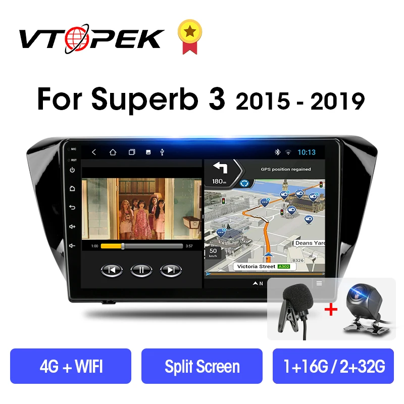 VTOPEK Android 9.0 T3L PLUS For Skoda Superb 3 2015-2019 Car Radio Multimidia Video Player Navigation GPS No 2din 2 Din Dvd DSP
VTOPEK Android 9.0 T3L PLUS For Skoda Superb 3 2015-2019 Car Radio Multimidia Video Player Navigation GPS No 2din 2 Din Dvd DSP